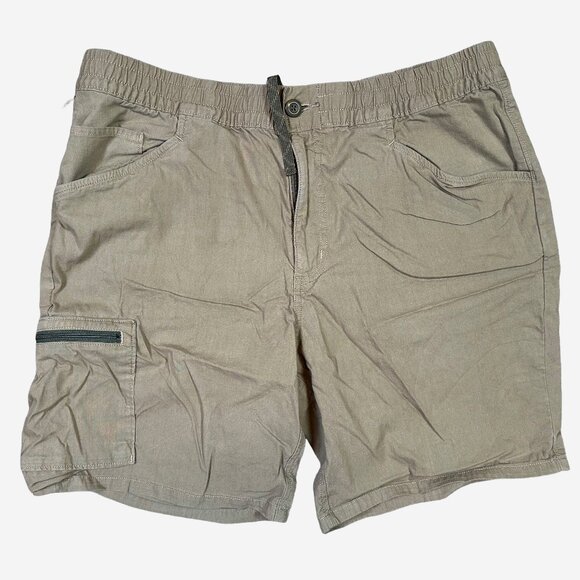 Patagonia Khaki Nomader Cargo Canvas Shorts Size Large - Gorpcore / Hiking - Picture 1 of 5
